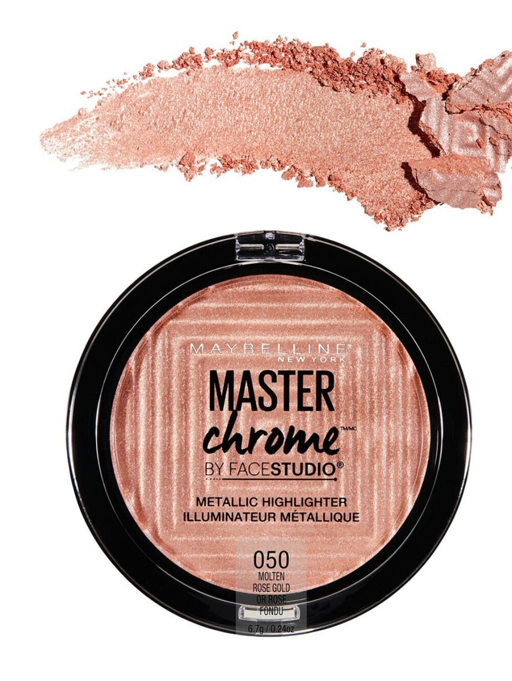 Maybelline Facestudio Master Chrome Metallic Highlighter 050 Molten Rose Gold